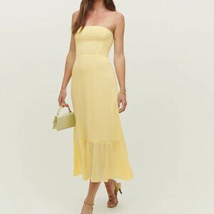 Reformation Arta Dress in Sunshine Size 0 - New with Tags